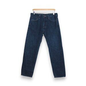 Men's Levi's 562 Dark Wash Straight Leg Denim Jeans Pants Size 30x32